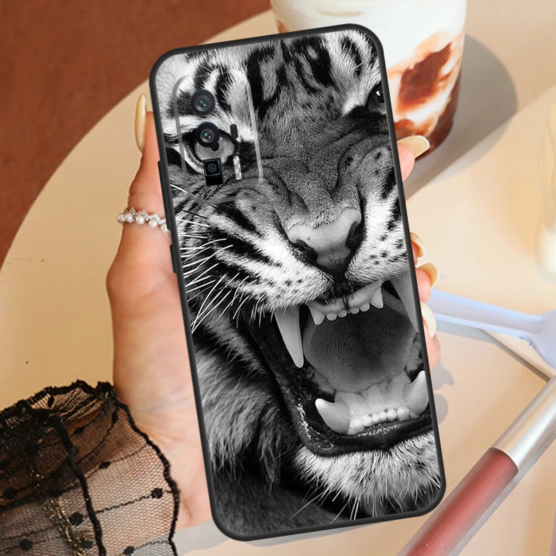 Cheetah Panther tiger lion Case For POCO F3 F5 M5 M5s X5 X3 Pro F4 X4 GT Xiaomi 13 Ultra 13T 12T 11T Pro 12 Lite Cover