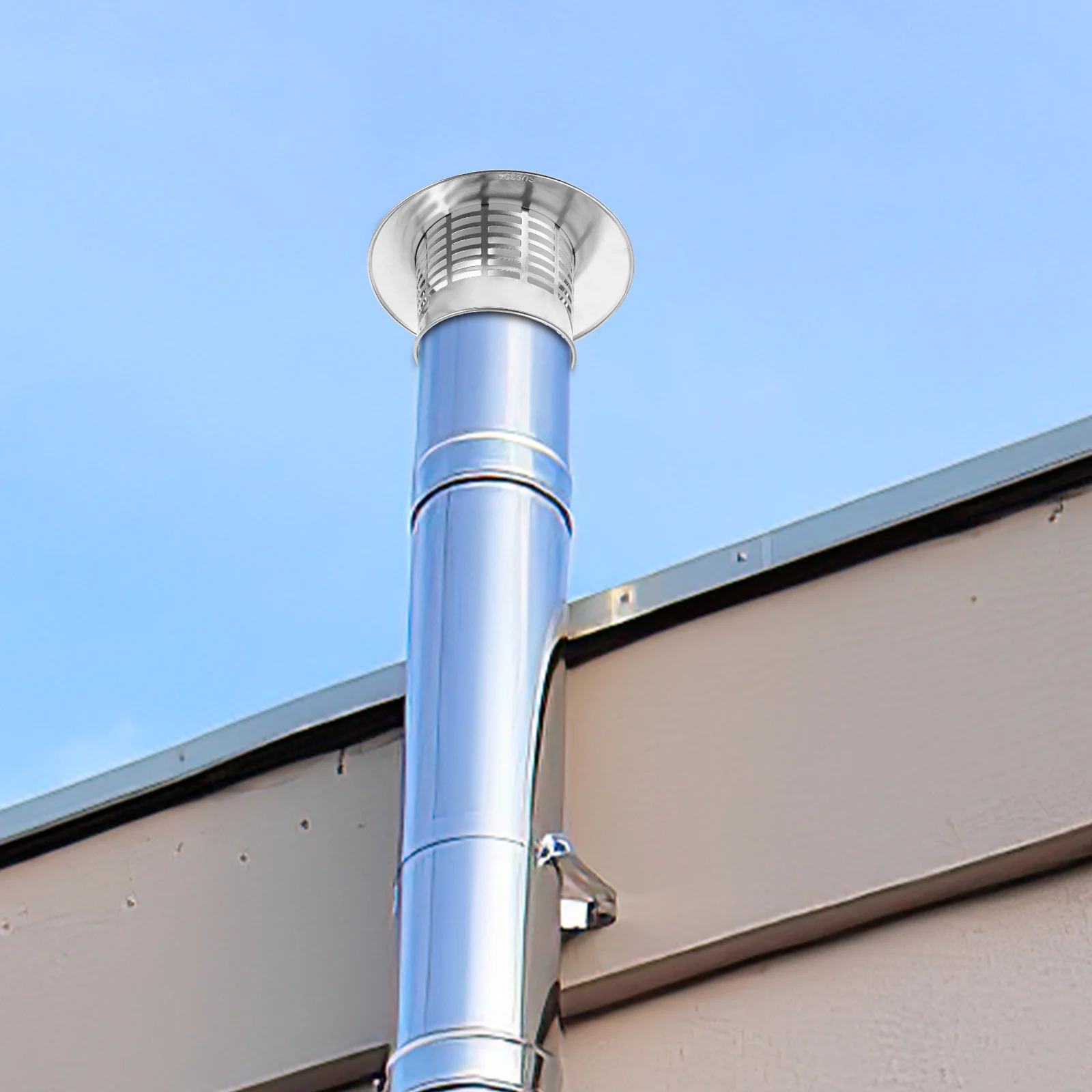 Schoorsteen Regenkap 110mm Uitlaat Vent Hood Dak Ventilatie Cover Regendicht Protector Schoorsteen Regen Cap Dak Vent Caps