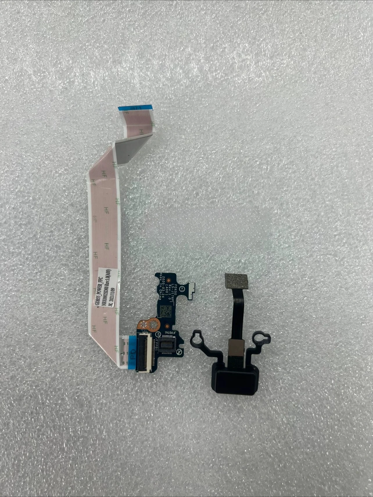 For Dell Precsion 7550 7560 Fingerprint 0GG7FN Small Board LS-J176P