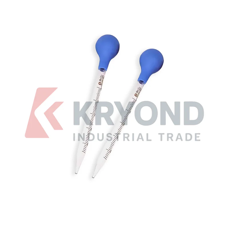 Glass Graduated Pipette Dropper Rubber Bulb 0.5ml 1ml 2ml 3ml 5ml 10ml Laboratory Research Use Application Series Set 2pcs 4pcs