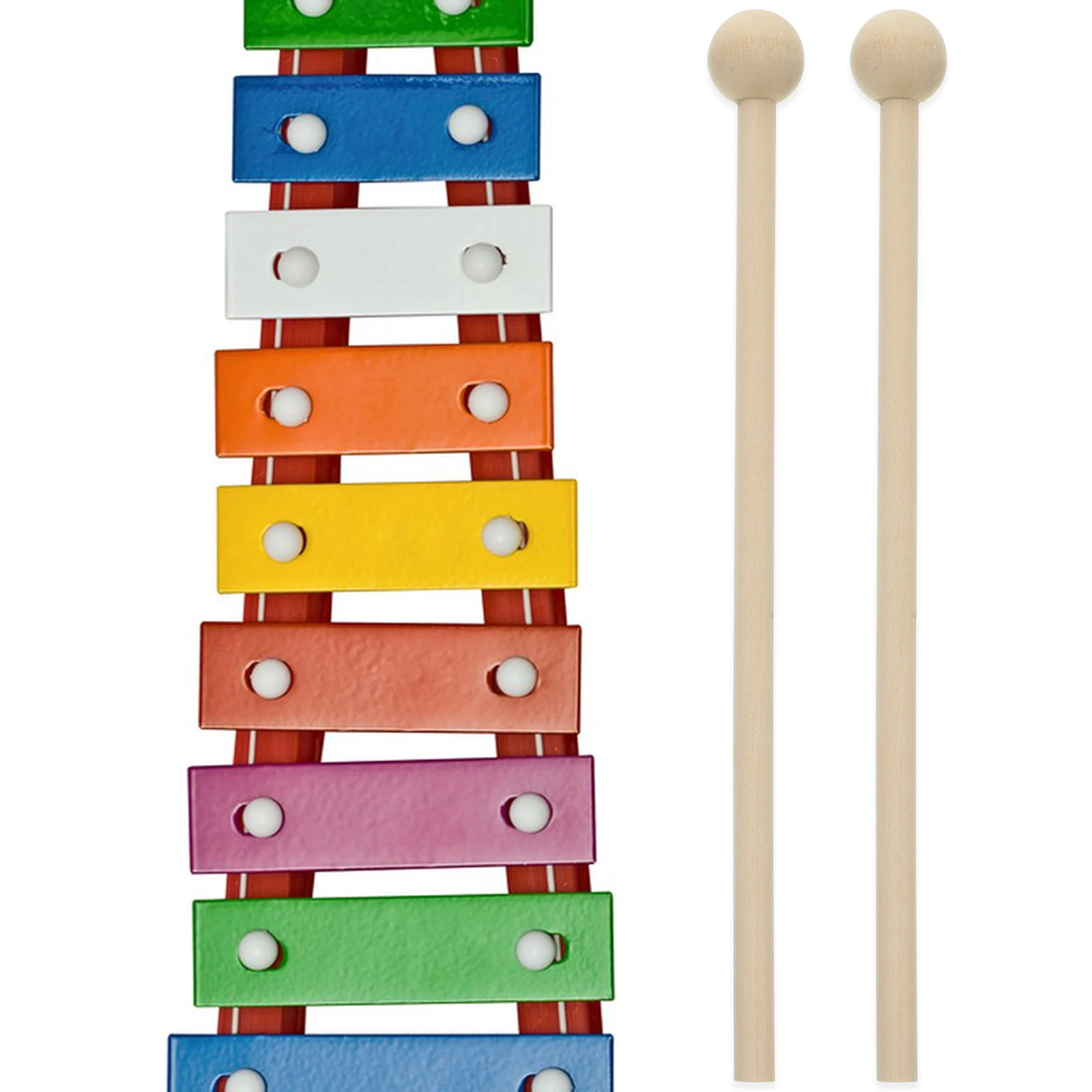 

4pcs Wood Mallets Round Head Music Bamboo Child Percussion Sticks Hammer Teaching Instruments Kids Rhythm Development Gift