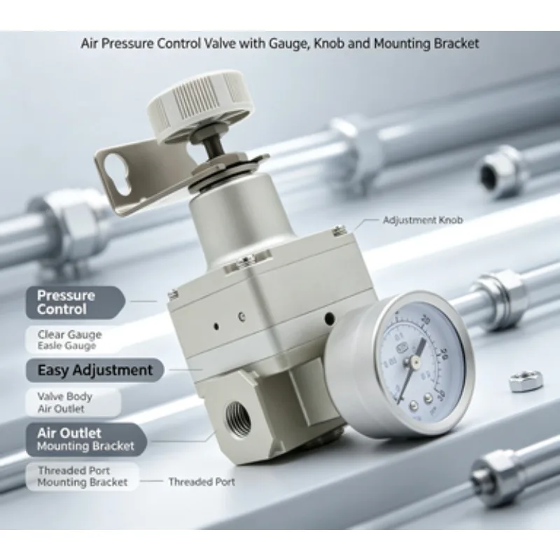 Original Precision Air Regulator Valve GPR20006L GPR30008H GPR40010L Stable Pressure Control For Pneumatic Automation Equipment