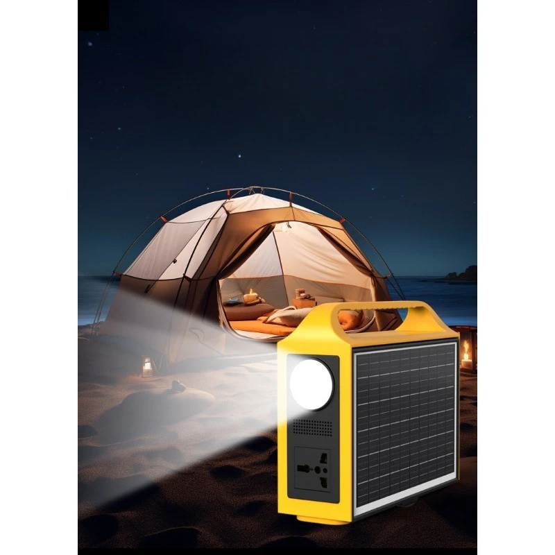 고품질 100W 200W 야외 휴대용 태양광 발전 장비, 로드 트립 및 가정용, 노트북 전원 공급 가능