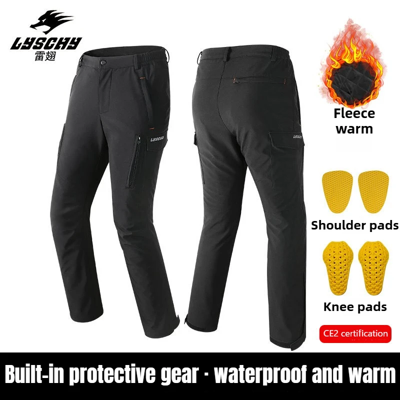 

Motorcycle Pants Men Waterproof Anti-fall Pants Outdoor Off-road Motocross Racing Trousers CE Protective Gear Detachable Lining