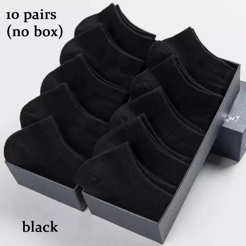 10 Pairs Unisex Casual Plain Color Boat Socks Thin Breathable Comfy Anti Odor Sweat-absorbing Low Cut Ankle Socks For Men Women image 4