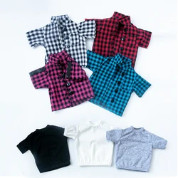 Clothes For 1/3 1/4 1/6 Doll Fashion Casual Plaid Shirt For BJD Dolls Handmade Dolls Accessories boys girls toys gifts doll