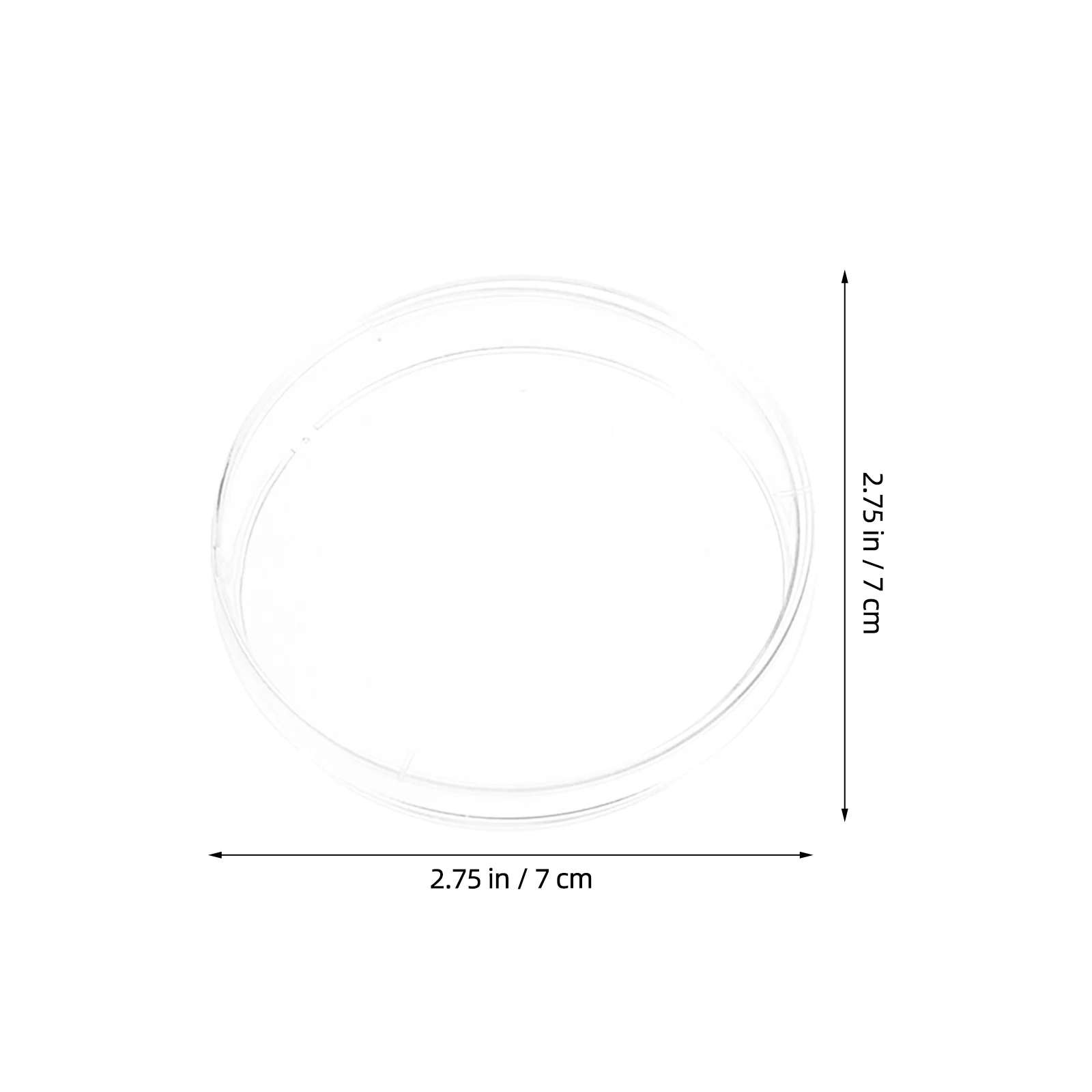 20 قطعة طبق بتري مختبر 70 مللي متر أطباق ثقافة بلاستيكية شفافة لتجارب علم الأحياء الدقيقة طبق بتري قابل لإعادة الاستخدام