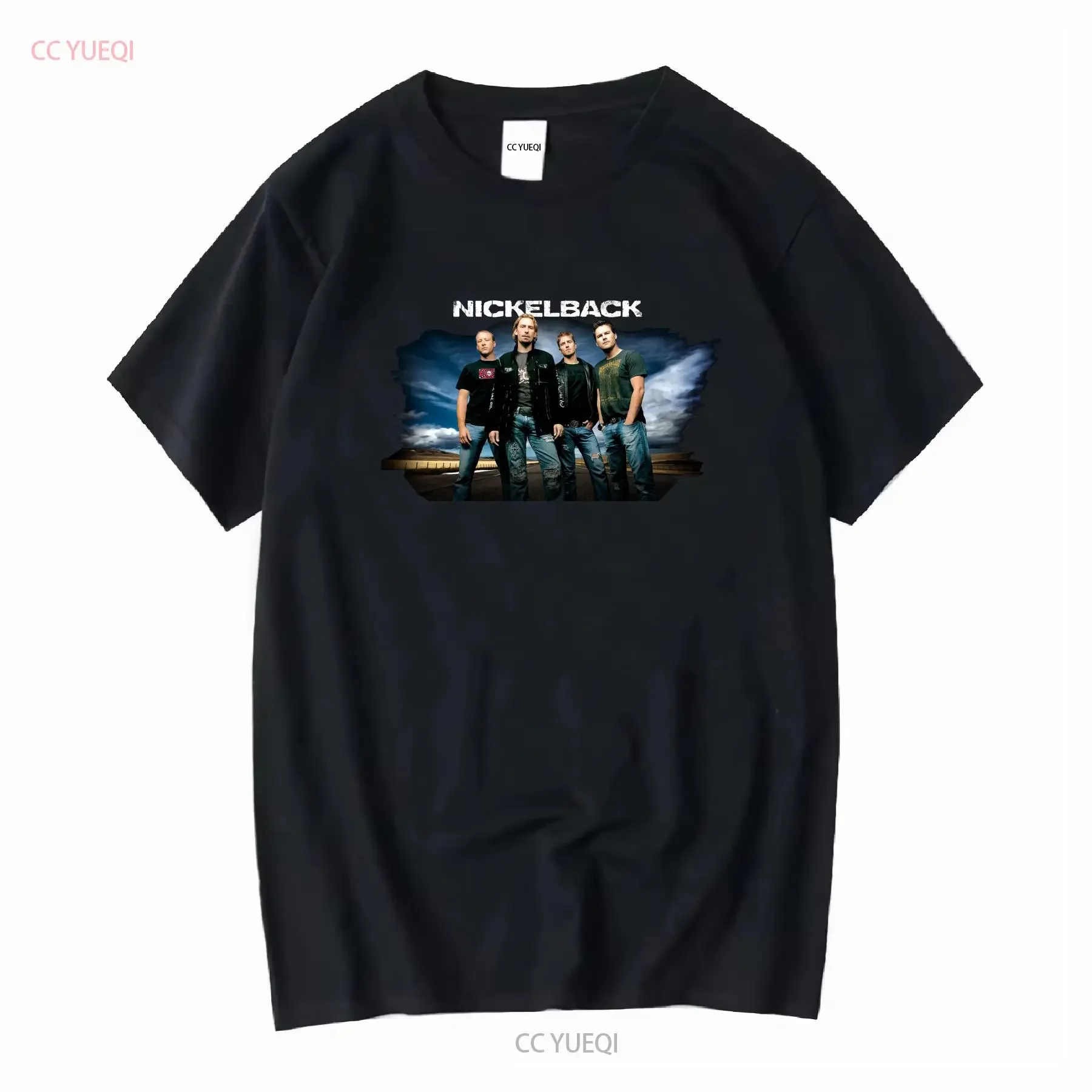 Nickleback camiseta vintage rock country álbum retro Algodón pesado manga larga o corta vintage Lavado Versátil Casual