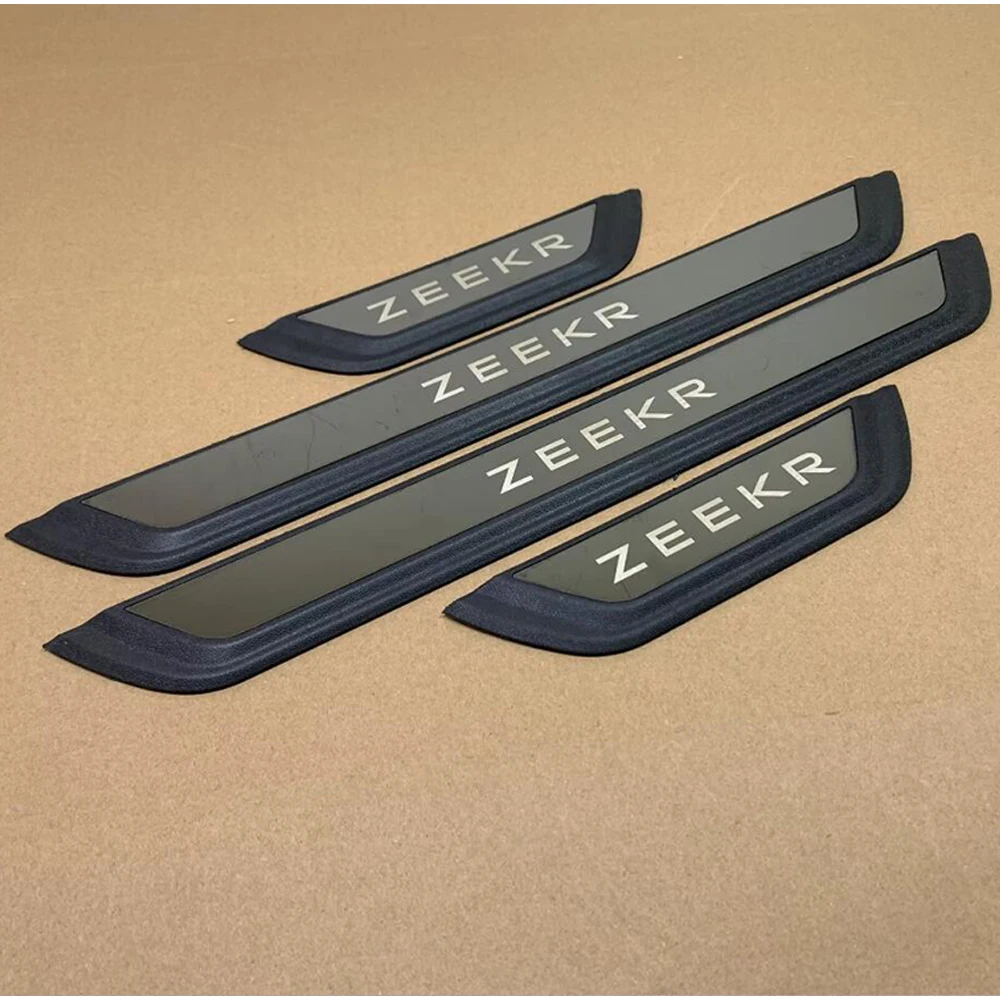 

For GEELY ZEEKR X 2023 2024 Car Plastic Door Sill Pedal Protector Scuff Plate Thresholds Sticker Styling Trim