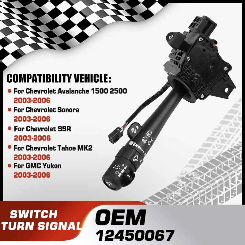 

Car Turn Signal Headlight Switch For Chevrolet Avalanche 1500 2500 Chevrolet Sonora Chevrolet SSR Chevrolet Tahoe MK2 GMC Yukon