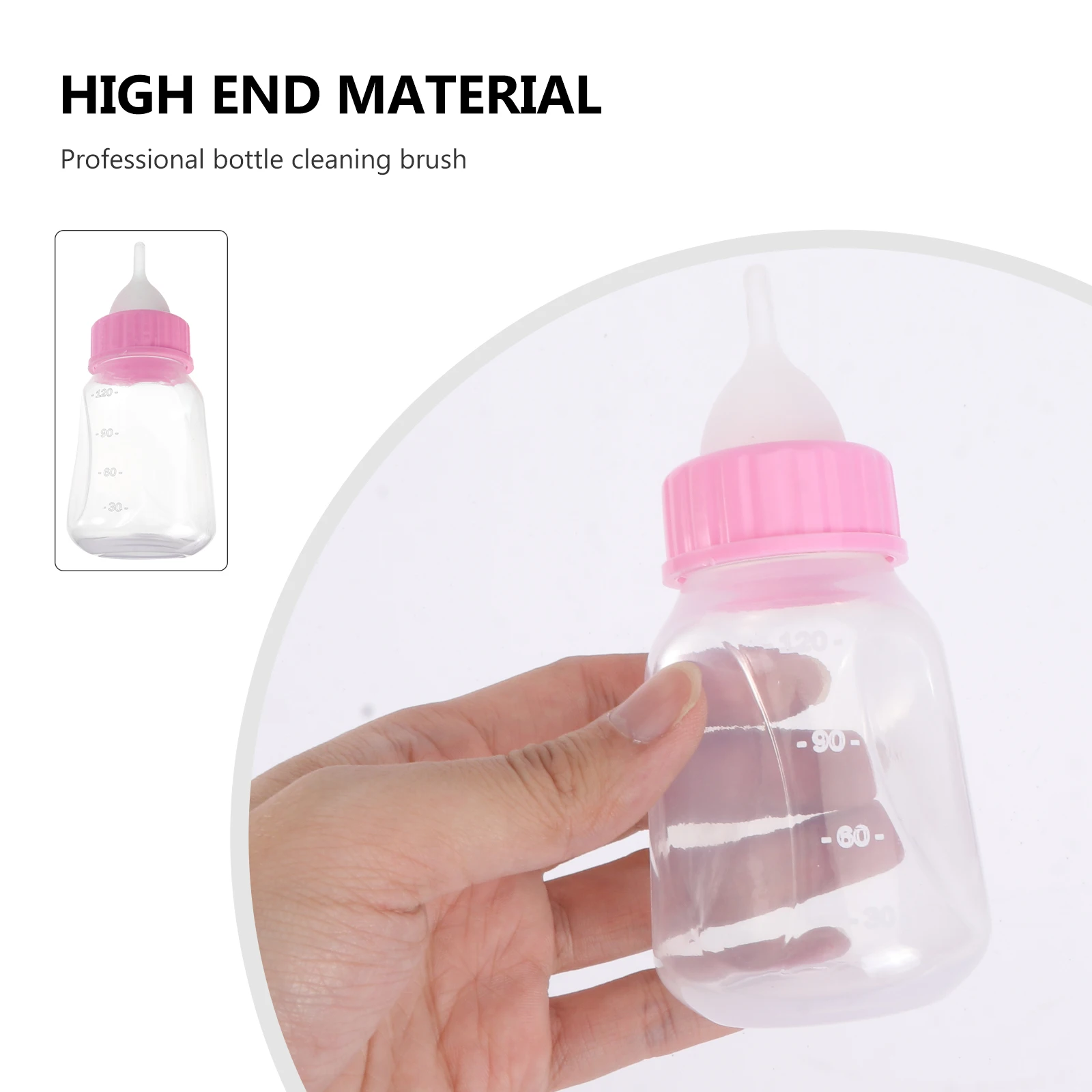 

1Set Pet Milk Bottle 120Ml Feeding Bottle Puppy Kitten Nursing Kit for Cats Dogs Baby Animals with Brush Leakproof Baffle Food