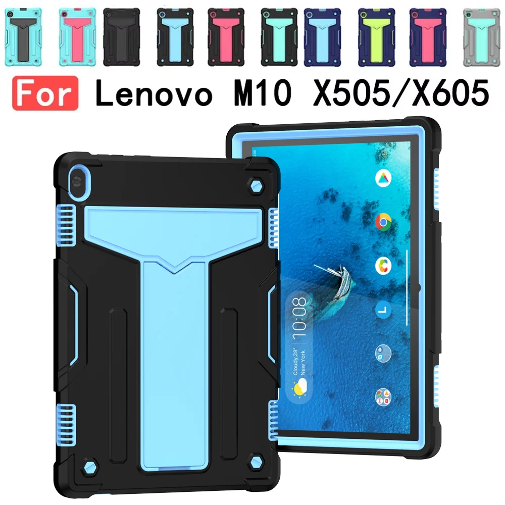 

Case for Lenovo Tab M10 X505/X605 10.1 Inch 3 Layer Protection Heavy Duty Shockproof Rugged Protective Tablet Cover