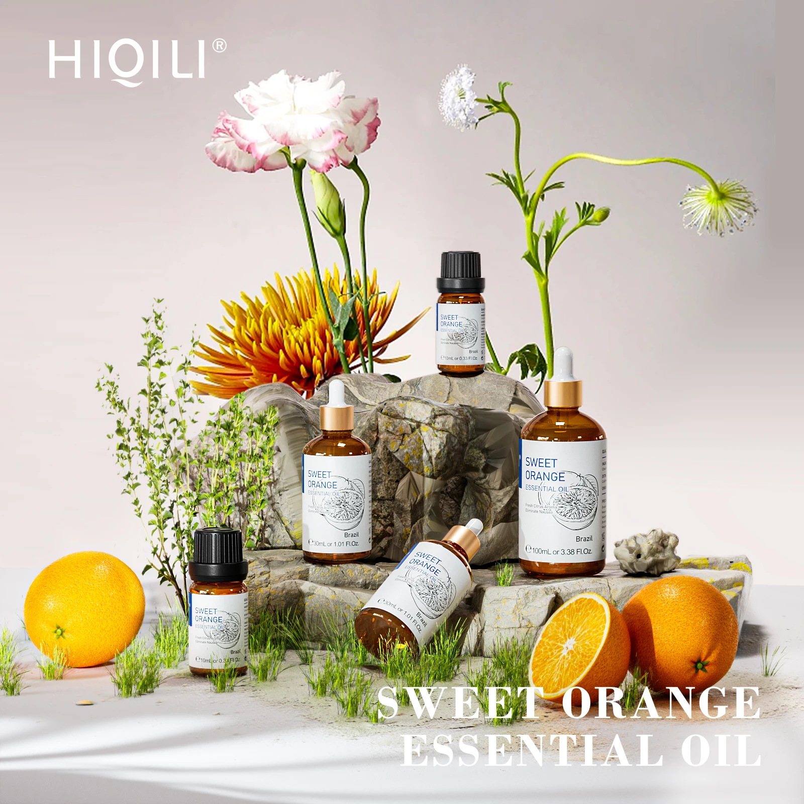 HIQILI Aceite Esencial de Pachulí de 100 ml para Acondicionador Capilar, Cuidado de la Piel, Romero, Lavanda, Manzanilla ​ ​   Ambientador en Aerosol con Aroma a Aceite