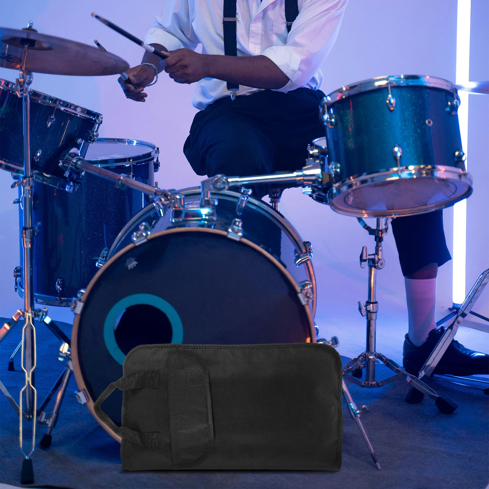 

Drumstick Bag Professional Portable Multifunctional Drum Stick Holder Drum Accessory Drumsticks Storage Pouch Stick Bag Drums