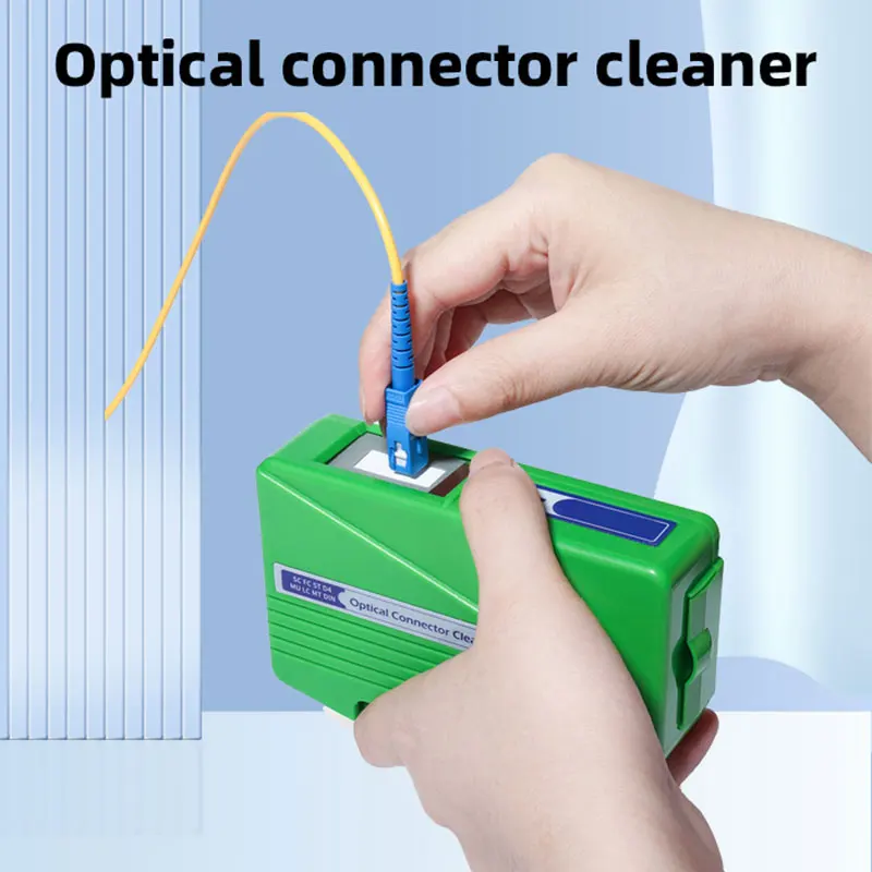 FTTX KCC-550 Optical Connector Clean Cassette, 500 + Reel Cleaning Tool for All Single Fiber and MT Ferrules