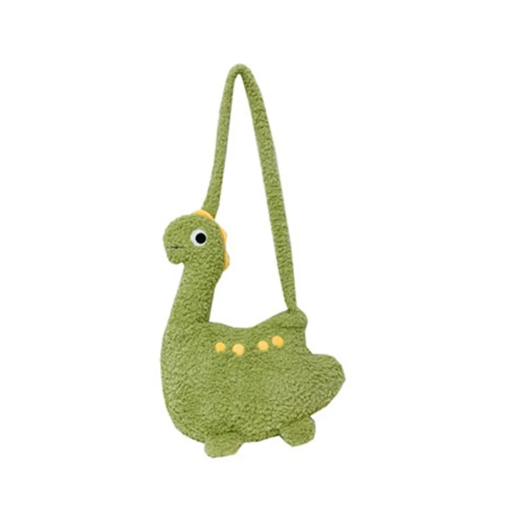 

Funny Zipper Long Neck Dinosaur Bag Solid Color Cartoon Crossbody Bag Large Capacity Shoulder Bags Streetwear