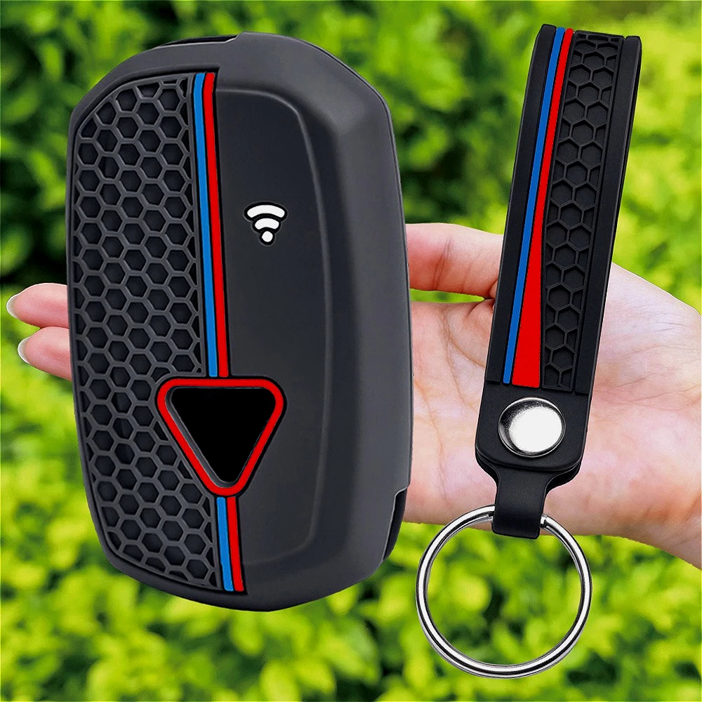 For Triumph Scrambler XE XC 1200 Tiger 900 Rally GT Rocket 3 2018-2025 Keychain Silicone Motorcycle Key Case Holder Key Cover