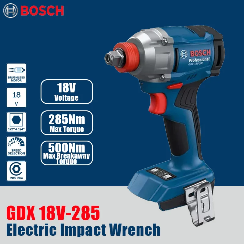 Bosch GDX 18V-285 1/2'' Square Cordless Impact Wrench 18V Impact Tool 1/4