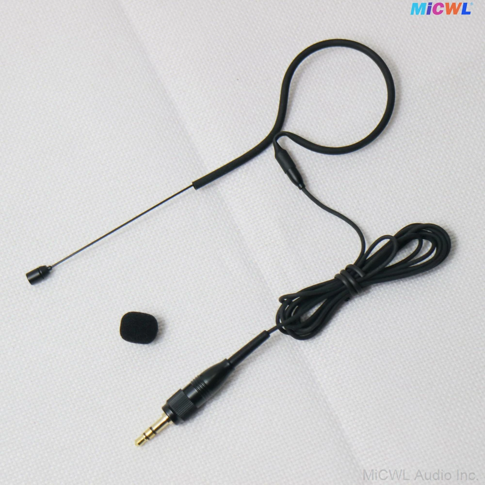 ميكروفون سماعة أذن أسود لجهاز Sony UWP UTX لاسلكي مزود بنظام BeltPack متعدد الاتجاهات مكثف للوجه يرتدي ميكروفون