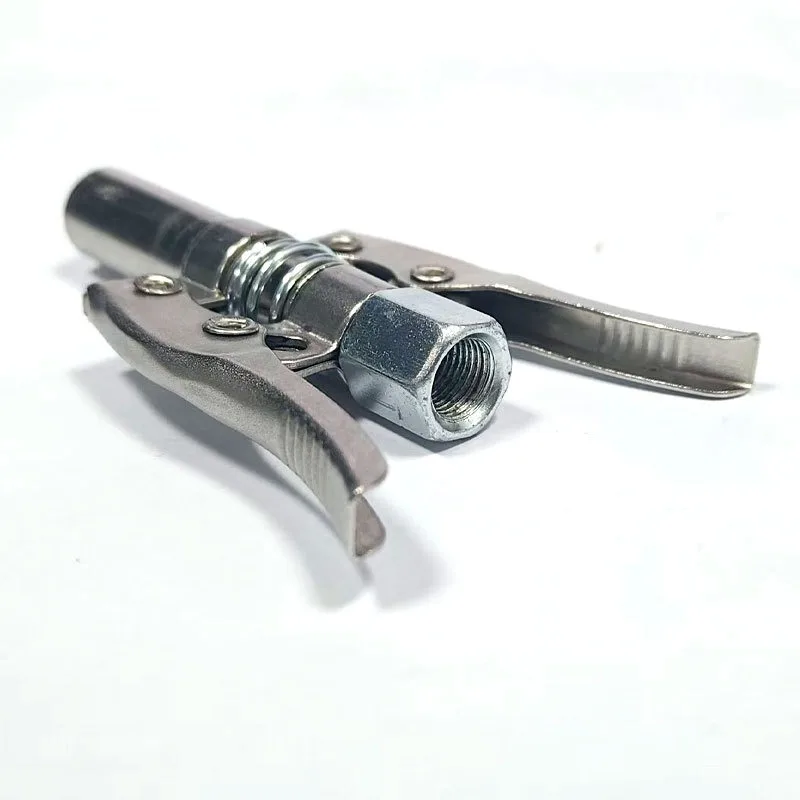 Double Gear Oil Injection Nozzle, Manual Grease Gun Head,  Self-Locking High Pressure Nozzle