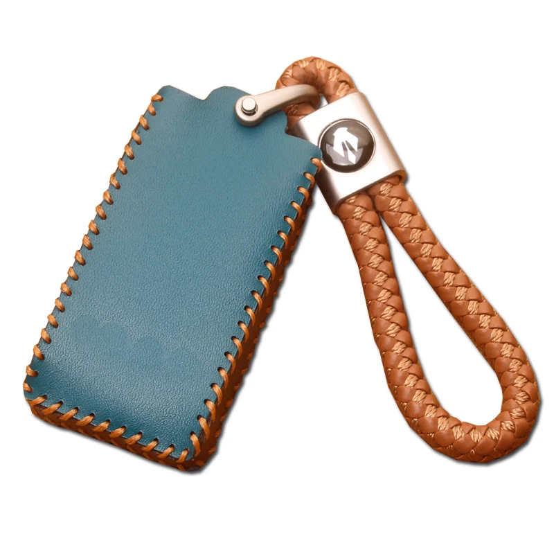 For Audi E5 Sportback Leather Car Key Bag Case Wallet Holder Key Cover Key Chains Car Accessories