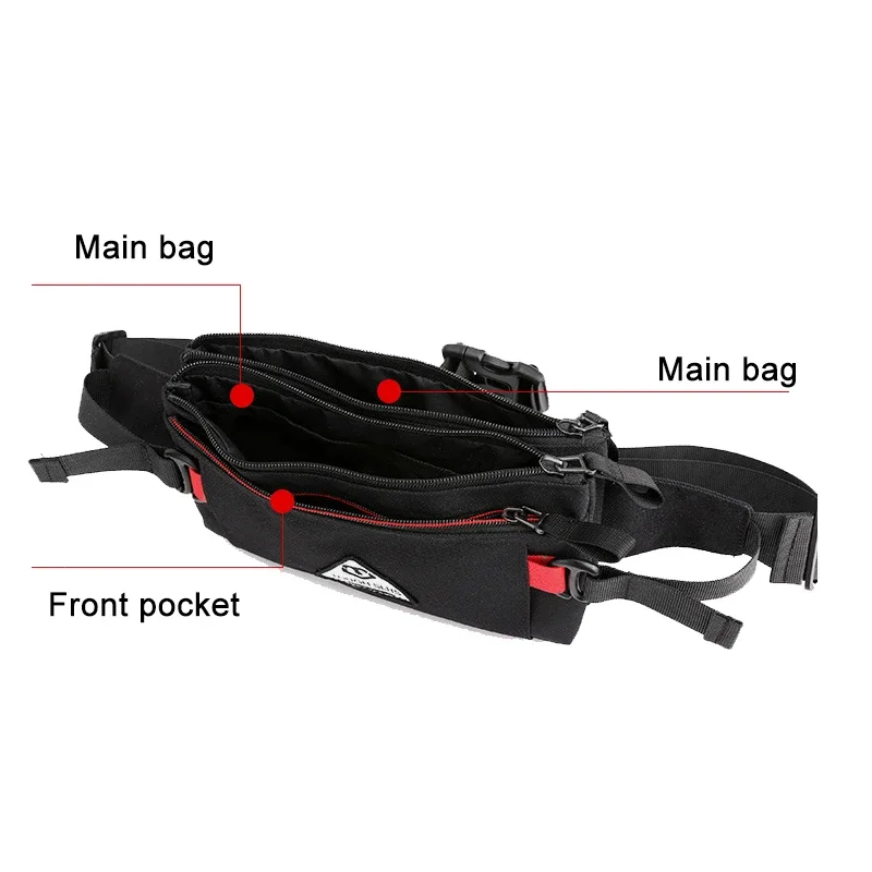 Women Men\'s Nylon Waist Fanny Pack Purse Pouch Casual Shoulder Messenger Bag Fashion Male Crossbody Chest Hip Bum Belt Bags