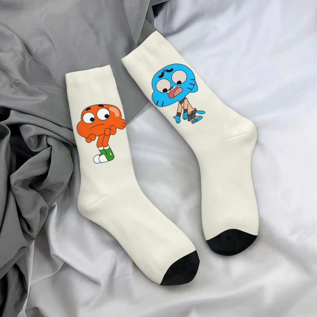 Gumball en Darwin, wat de wat sokken Harajuku superzachte kousen het hele seizoen lange sokken accessoires voor unisex geschenken