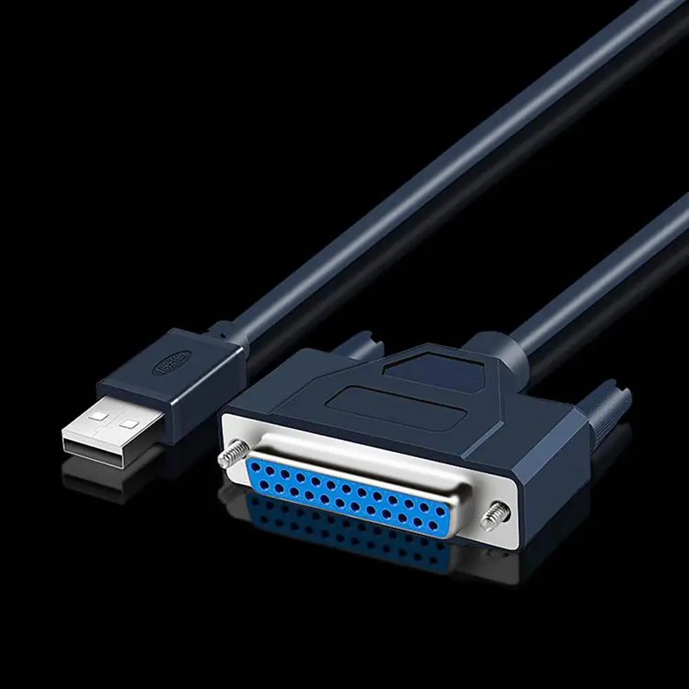 便利な双方向usb 25ピンDB25パラレルポートプリンタコード抗ワインディング高速プリンタ変換ケーブル