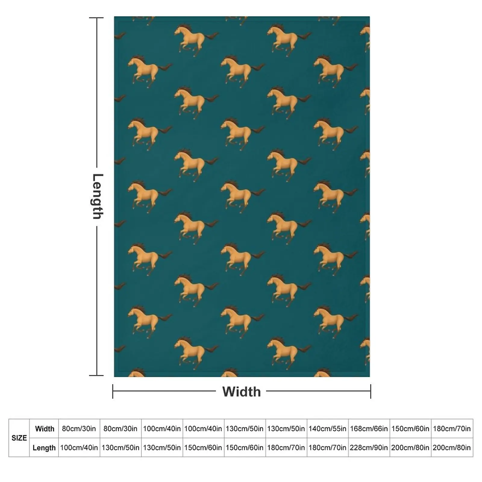 Spirit running Throw Blanket warm winter For Decorative Sofa bed plaid Custom Loose Extra Large Throw Blankets