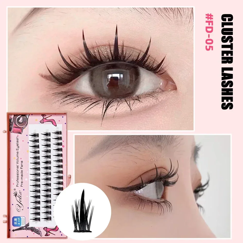 Yelix New Sunflower Eyelash Set Cluster Lashes Soft Natural Lower Lash Segmented Diy Lash Extension Kit Douyin Makeup