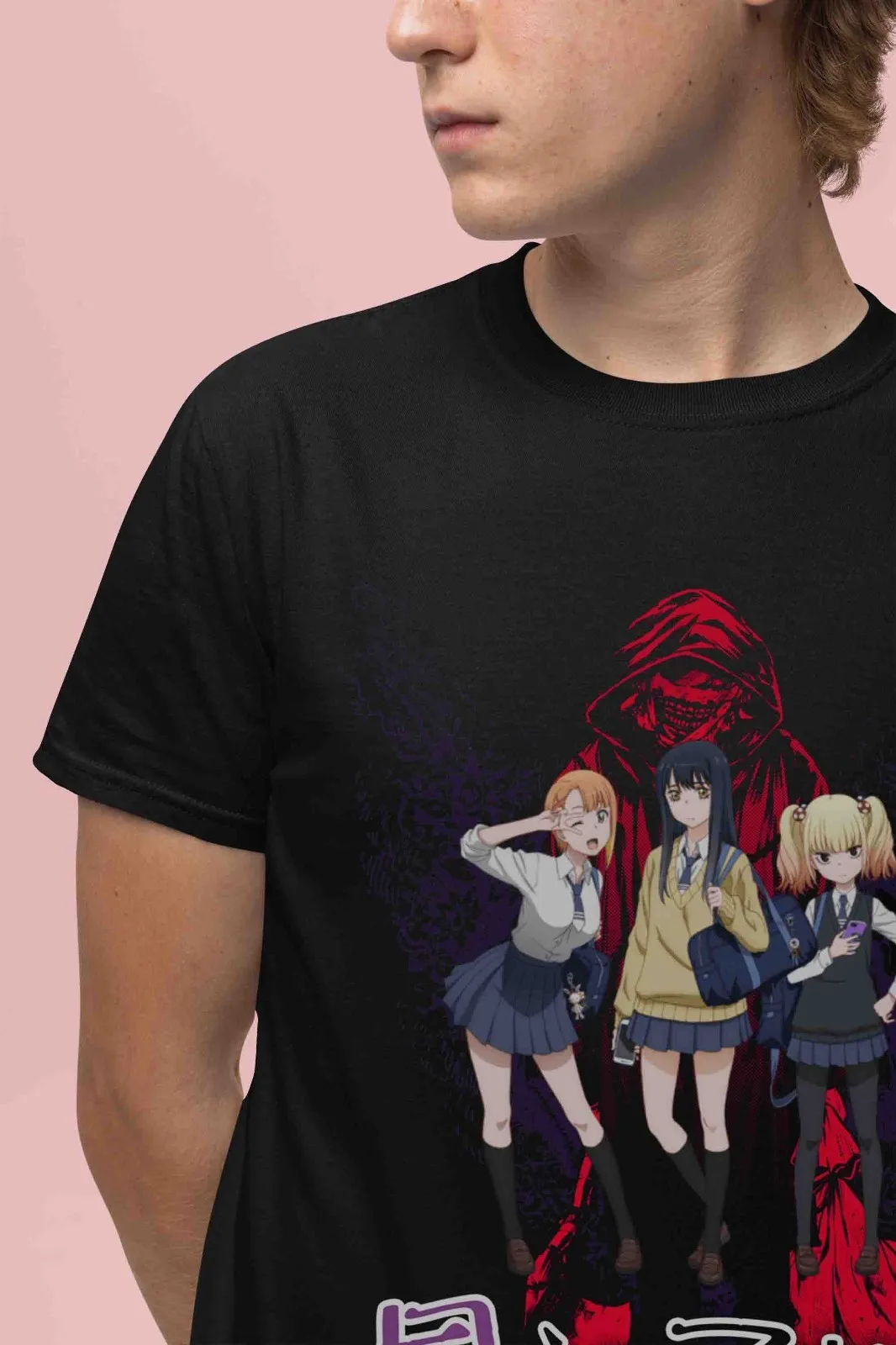 Mieruko Chan Shirt Miko Tshirt Hana T-Shirt Yuria Top Zen Kyoko Dark Anime Tee
