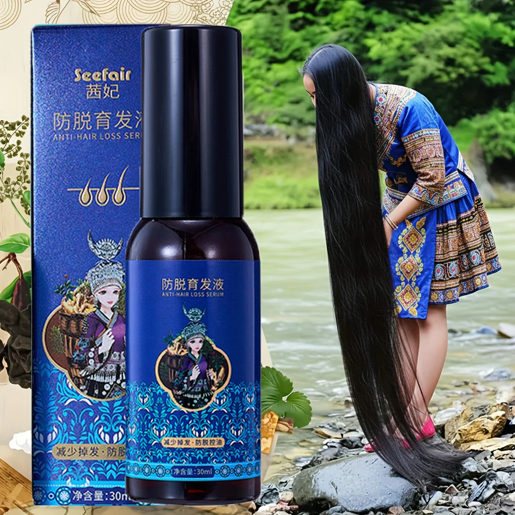 

Natural Herbal Hair Growth Spray Anti Loss Scalp Damaged Repair Hair Regrowth Serum Liquid Thicken Hair Health Care Men Women