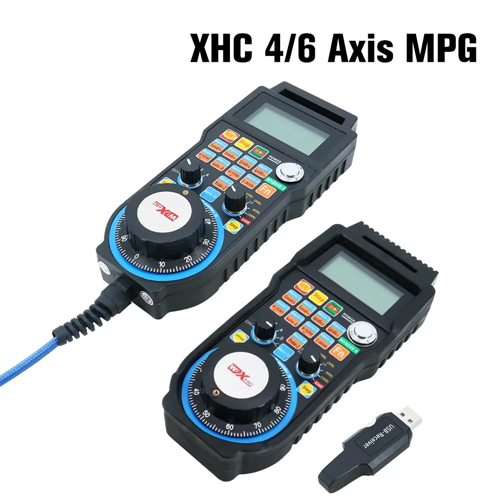 CNC Mach3 Wireless Wired Handwheel MPG Pendant Handwheel 4axis 6axis USB Receiver for CNC Milling Machine