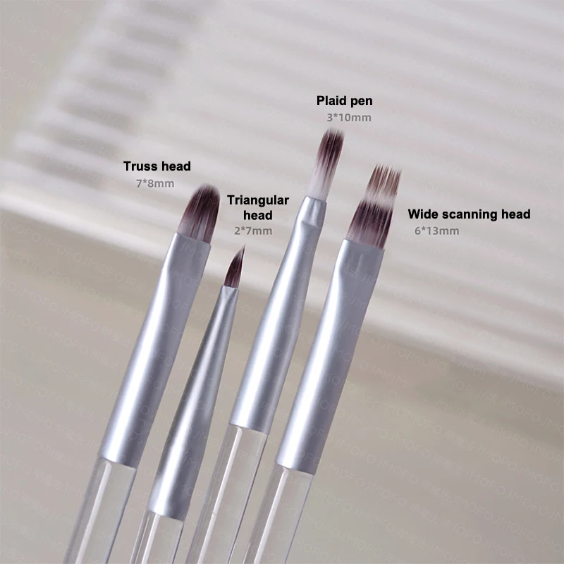 ชุดพู่กันแต่งเล็บลายเส้นฝรั่งเศส ปลายคู่ สำหรับทาสีเจล UV ปลายแหลมพิเศษ สำหรับวาดเส้นเล็ก อุปกรณ์ตกแต่งเล็บ