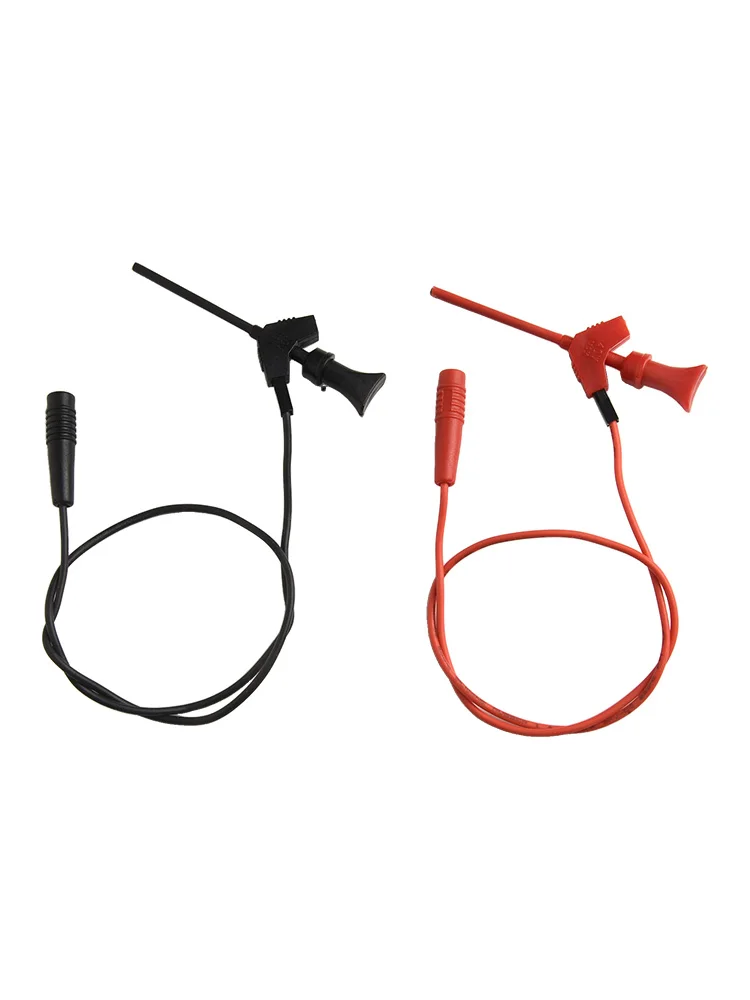 2PCS มัลติมิเตอร์ Test Hook คลิป Mini IC Hook Test Hook คลิปพร้อม 2 มม.ซ็อกเก็ตทดสอบเครื่องมืออุปกรณ์เสริม
