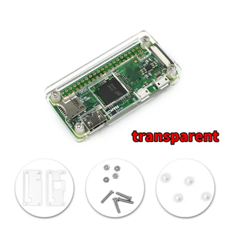 Прозрачный акриловый корпус Raspberry Pi Zero для RPI Zero, 3 цвета