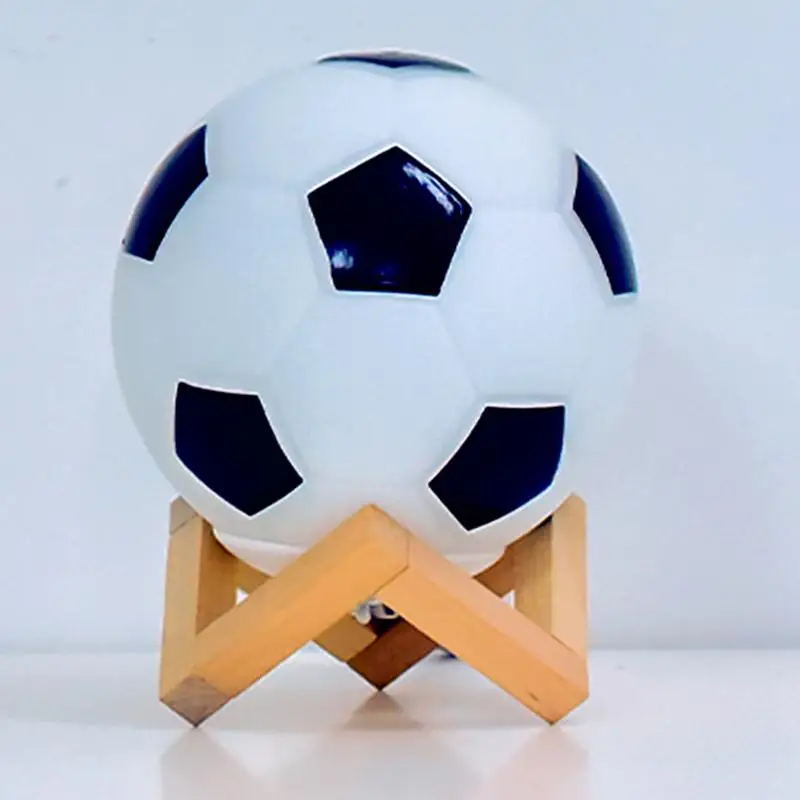 Soccer Table Lamp Nightstand Desk Light LED Table Lamp Creative Night Light For Living Room Dorm Kids Room Bedroom Home