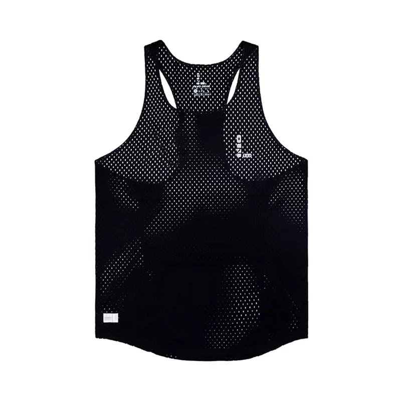 Professionele Man Elite Naadloze Marathon Snel Hardlopen Sportvest Atleet Track Field Singlet