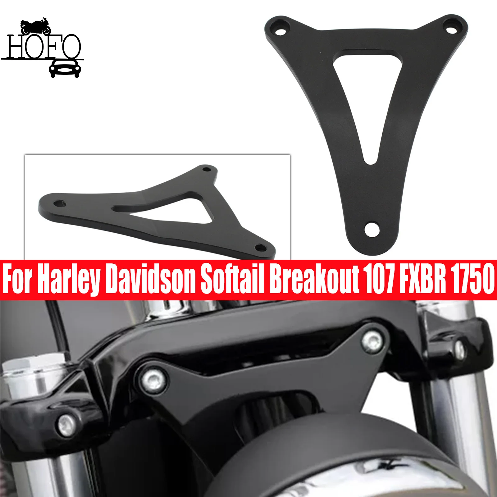 

Motorcycle Accessories Headlight Conversion Bracket For Harley Davidson Softail Breakout 107 FXBR 1750 114 FXBRS 1868