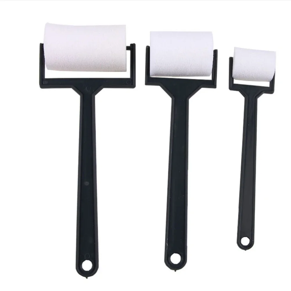 Craft Tool Sponge Paint Roller Brush Craft Tool White Sponge Brush 3pcs Craft Tool Decorative Supplies Roller Brush