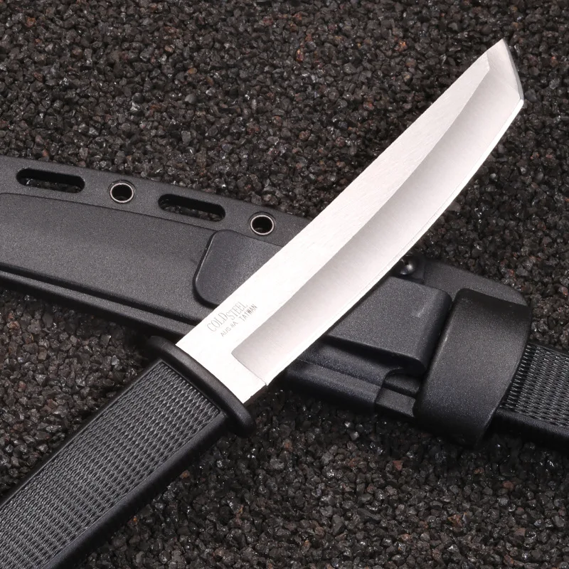 Coltello a lama fissa di alta qualità Kydex guaina manico in ABS 440 lama caccia esercito coltelli tattici sopravvivenza pesca in bianco e nero