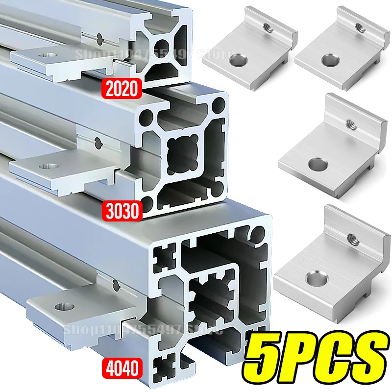1/3/5pcs High Quality Aluminum Profile Fixing Parts Side Panel Corner Bracket 2020 4040 Support Fixture DIY Hardware Accessories