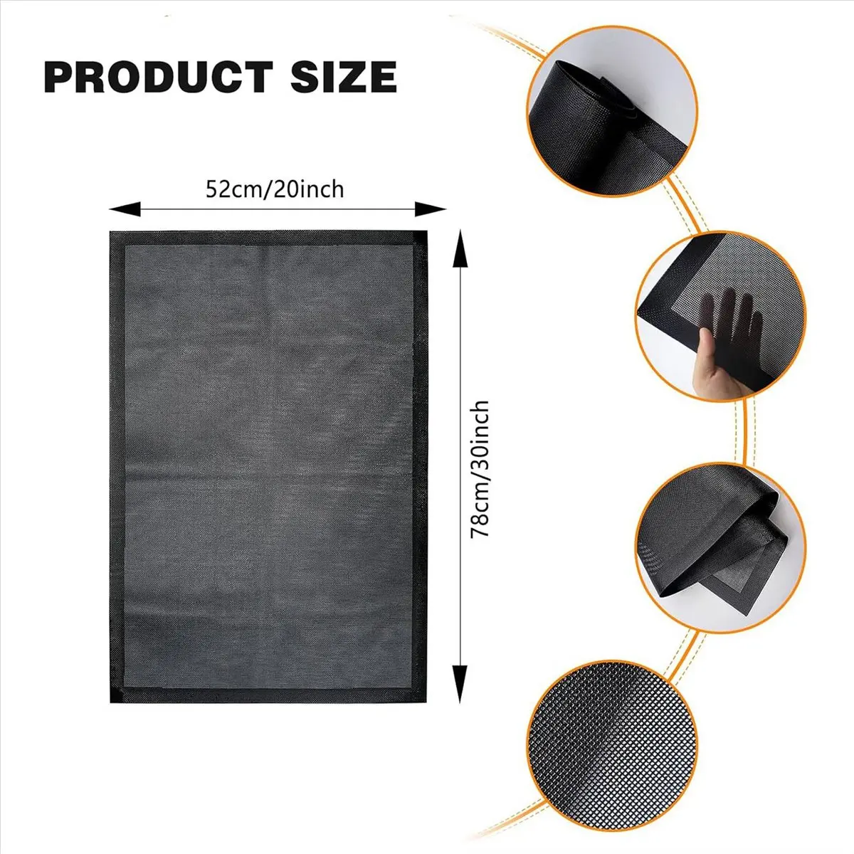 a11i-52x78cm（20x30インチ）のihクッキングヒーター用保護マット、磁性シリコン製ihクッキングヒーター用マット、ihクッキングヒーター用カバー保護具