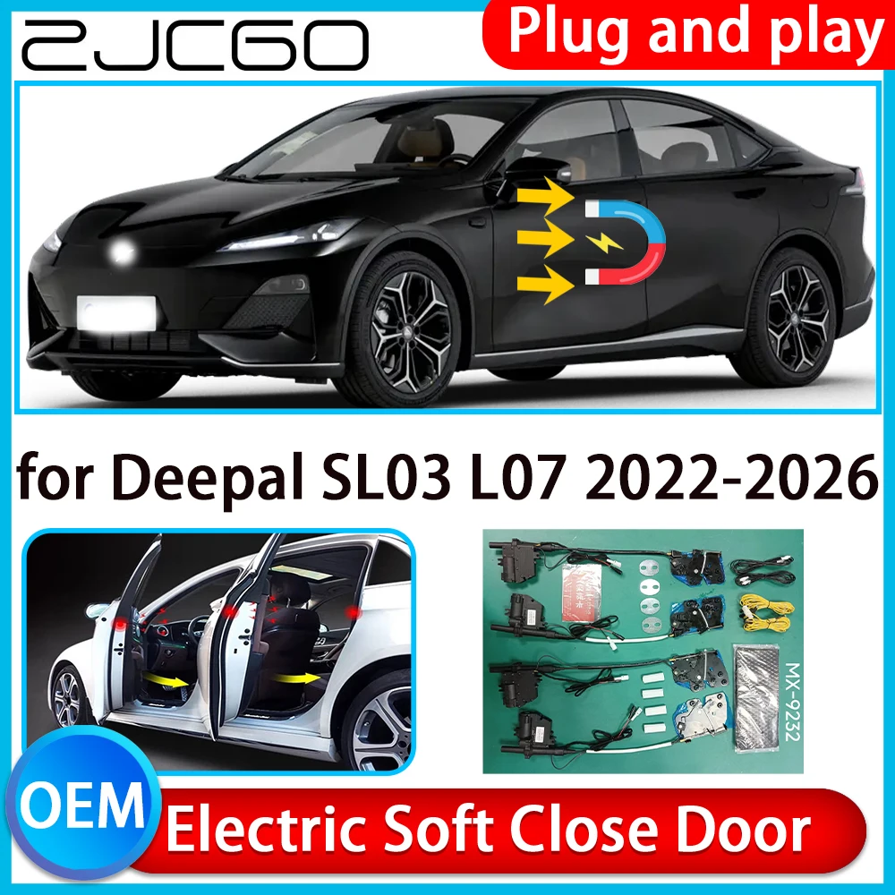 

ZJCGO for Deepal SL03 L07 2022-2026 Auto Pull Car Soft Close Kit Door Power Latch Electric Door Catch Soft Closing Assist