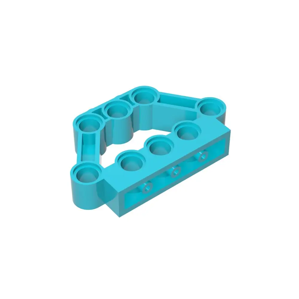 Conector Gobricks-pino para blocos de construção, 1x5x3, compatível com 32333 28840, peças modelo, brinquedos para crianças, presente