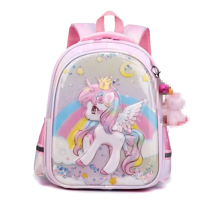 My Little Pony Cute Cartoon Kindergarten Waterproof Lightweight Fashion Simple Burden Reduction Versatile Anime Backpack Gift