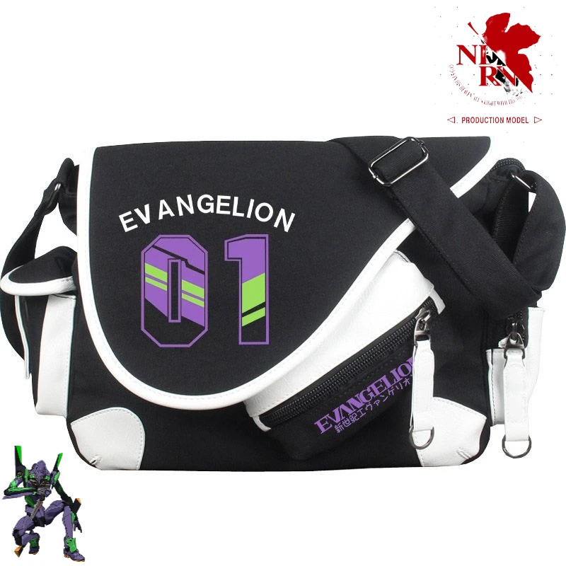 

EVA-01 TEST TYPE Cartoon cute student shoulder bag creative personality anime boys messenger bag portable travel storage gift