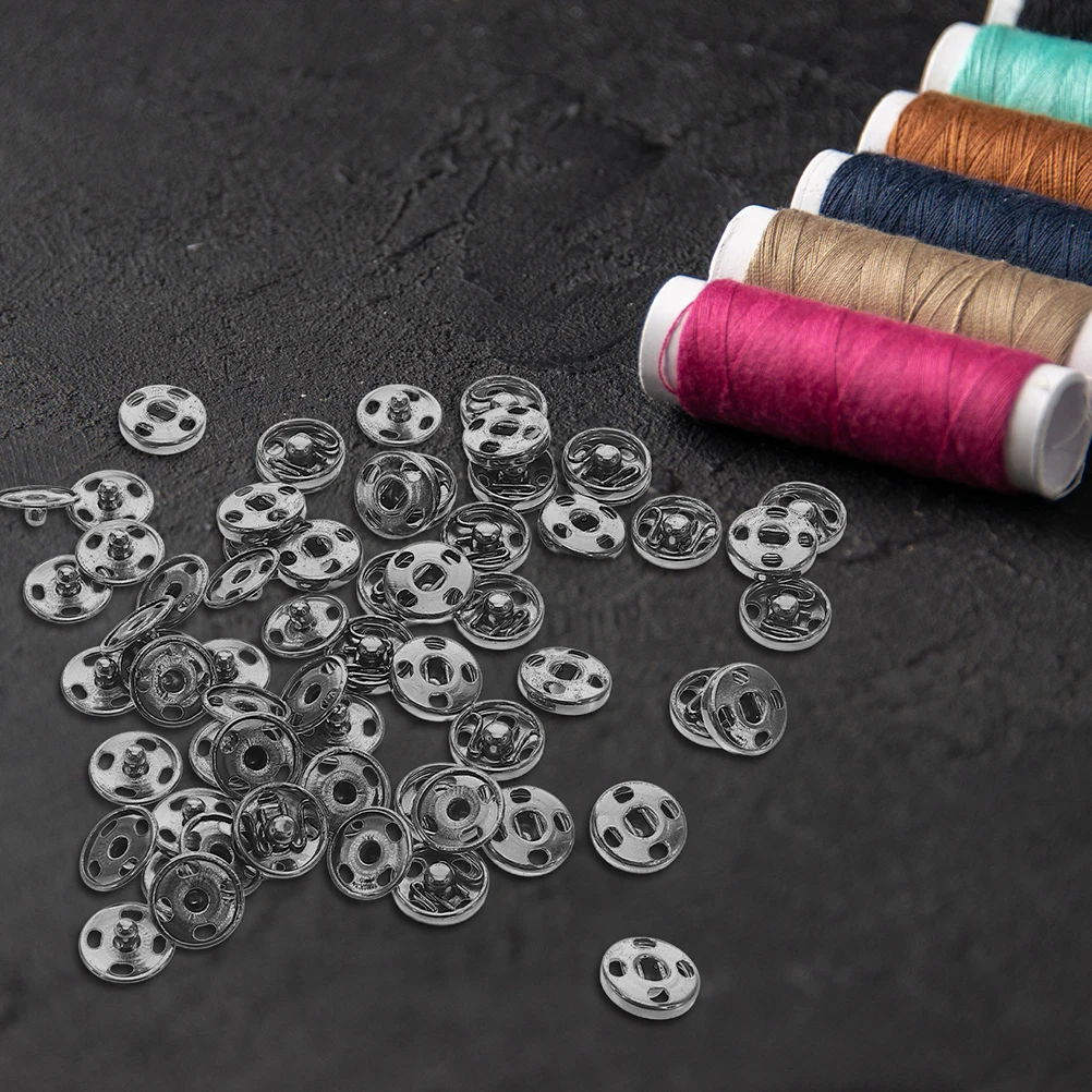 

100 Pcs Metal Buckles for Clothes Button Clip Jacket Snaps Replacement Clothing and Fasteners