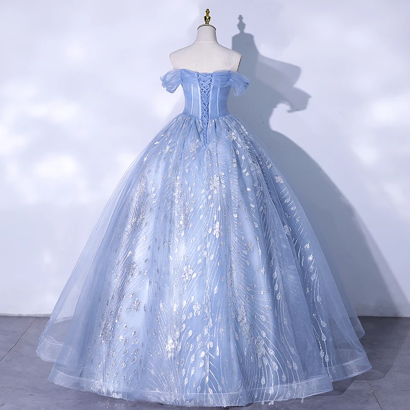 Robe de Princesse Française Sans Bretelles, Tenue de Soirée Personnalisée