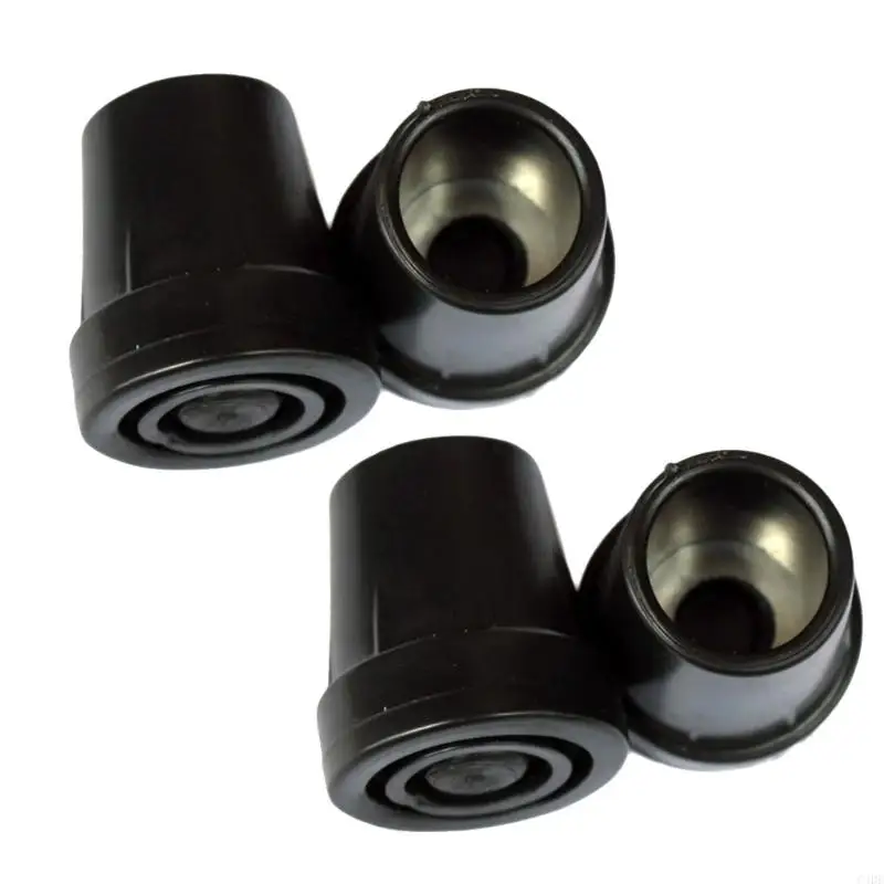 

C4DE 4Pcs Trekking Poles Tip Replacement Feet Trekking Poles Cane Tip Protector Walking Stick Pad Buffers for Walkers